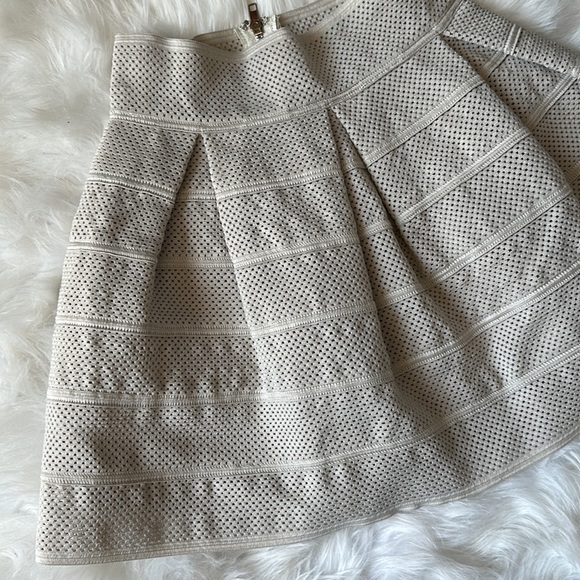 Beige Pleated Textured Mini - Picture 3 of 7